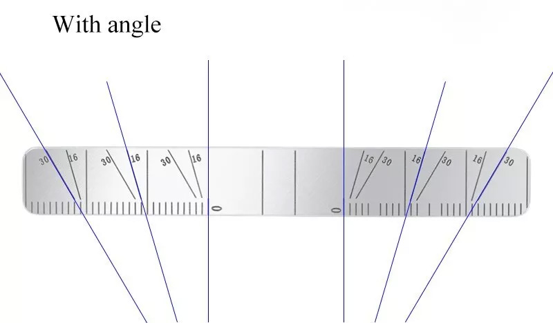 Dental Implant Surgical Guide Bendable Dental Implant Locating Guide Angle Rulers